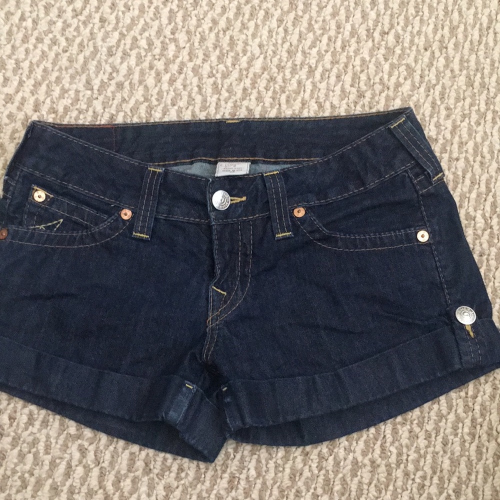 True Religion flat pocket Jess shorts sz 29